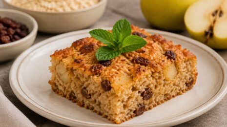 Запеченная овсяная каша с грушами рецепт